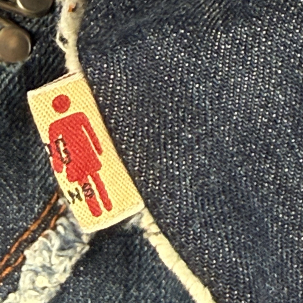 JPG Jean's Jean Paul Gaultier Womens 30" Corset Lace Up Flare Jeans Y2K Vintage - Picture 7 of 12